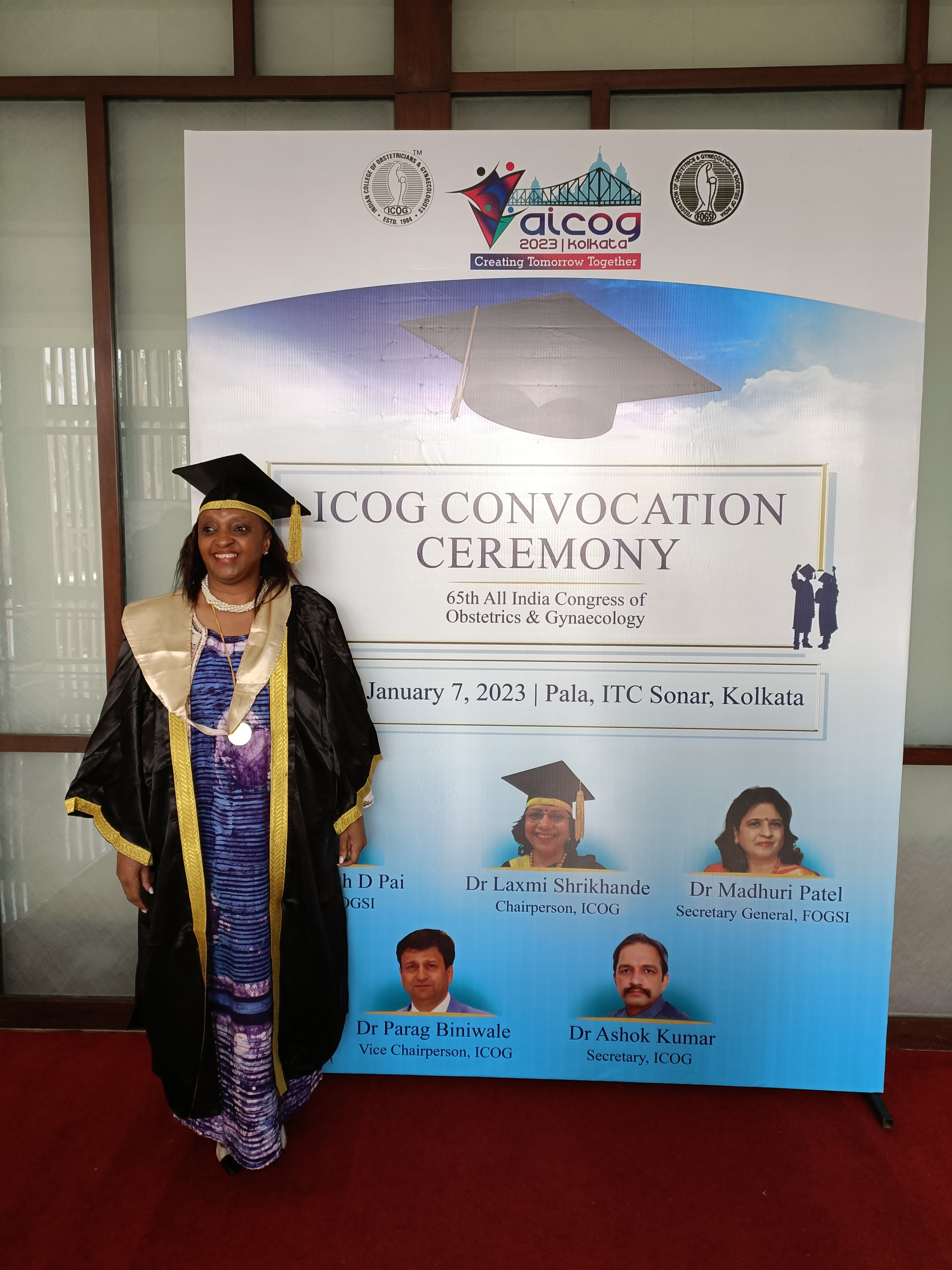 Dr Kihara Anne Beatrice Honorary fellowship from Indian College of Obstetricians and Gynaecologists (ICOG)
