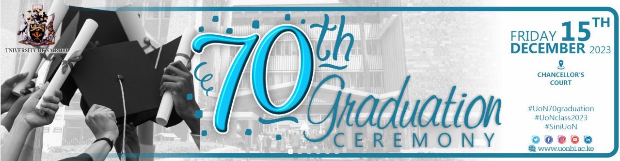 70th Graduation ceremony UoN
