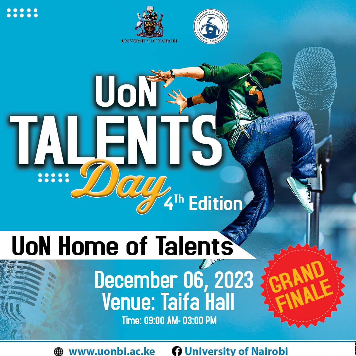 Invitation to the 4th Edition of the UoN Talents Day Grand Finale