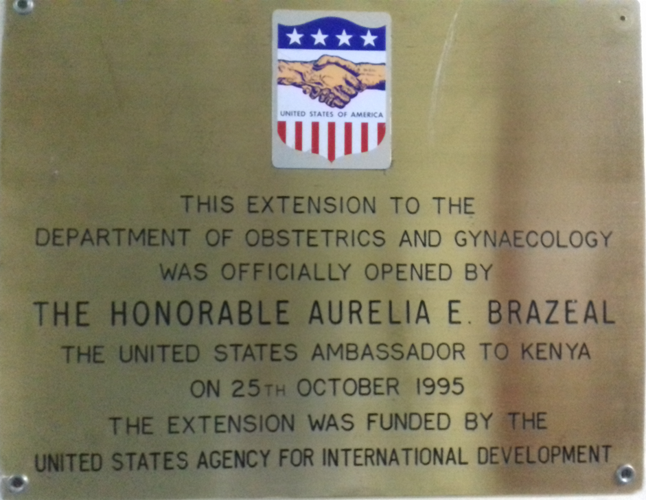 ObsGyn officially opened by the Hon. Aurelia E. Brazeal 1995