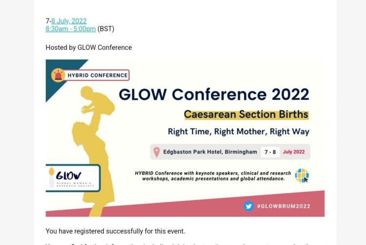  Prof. Qureshi giving a talk at the GLOW conference 2022
