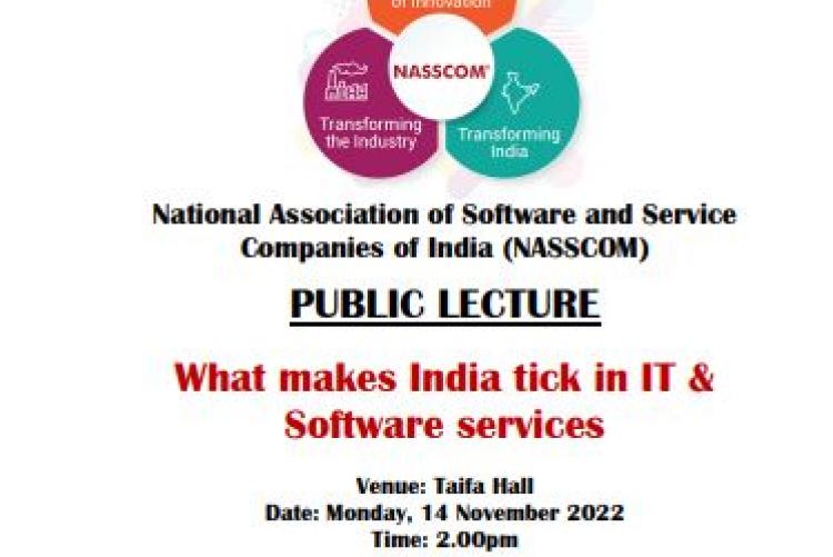 PUBLIC LECTURE BY NASSCOM INDIA -14.11.2022 - 2PM - TAIFA HALL