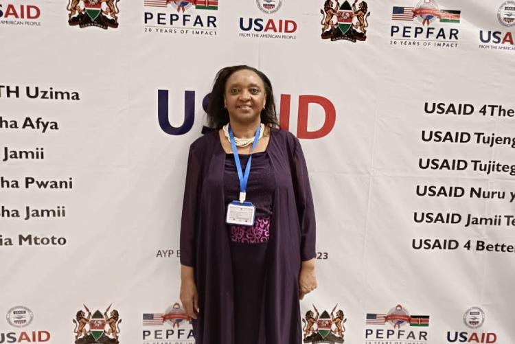 DR. KIHARA ANNE BEATRICE AT THE INAUGURAL USAID ADOLESCENT AND YOUTH BEST PRACTICE SYMPOSIUM