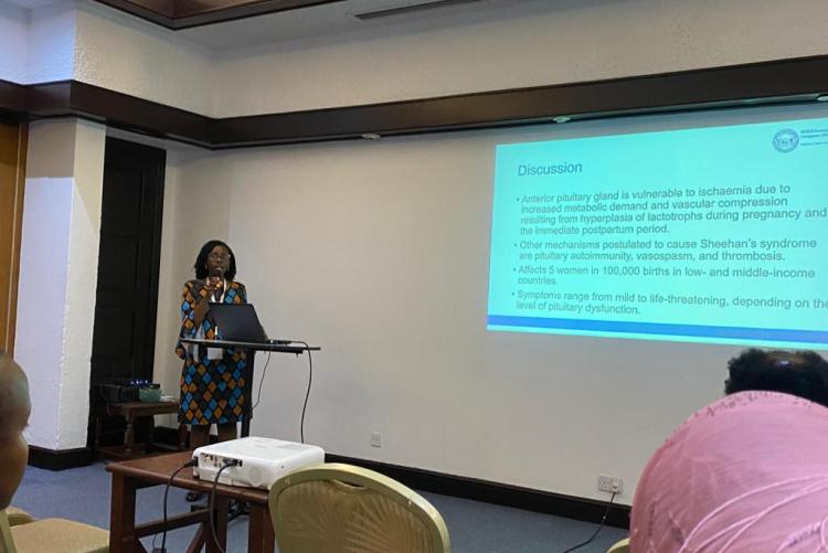 DR. JOY NGOLOMA, RESIDENT GAVE A PRESENTATION AT THE 47TH KOGS ANNUAL SCIENTIFIC CONGRESS