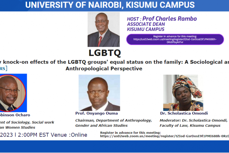 WEBINAR: LIKELY KNOCK-ON EFFECTS OF THE LGBTQ GROUPS' EQUAL STATUS ON THE FAMILY - A SOCIOLOGICAL AND ANTHROPOLOGICAL PERSPECTIVE