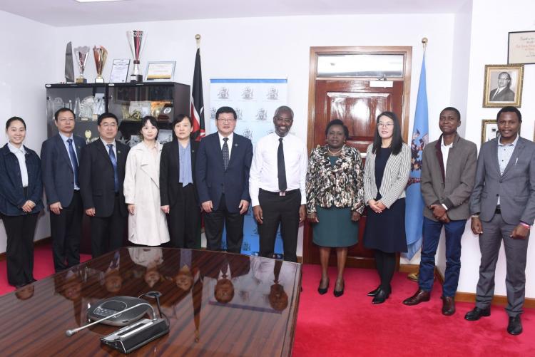 MOU BY VC UON AND CHAIR OF COUNCIL OF ANHUI MEDICAL UNIVERSITY OF CHINA (UoN VC - PROF. KIAMA AND ACTING DEAN FHS & HOD OBS/GYN DEPT - PROF. CHESEREM)