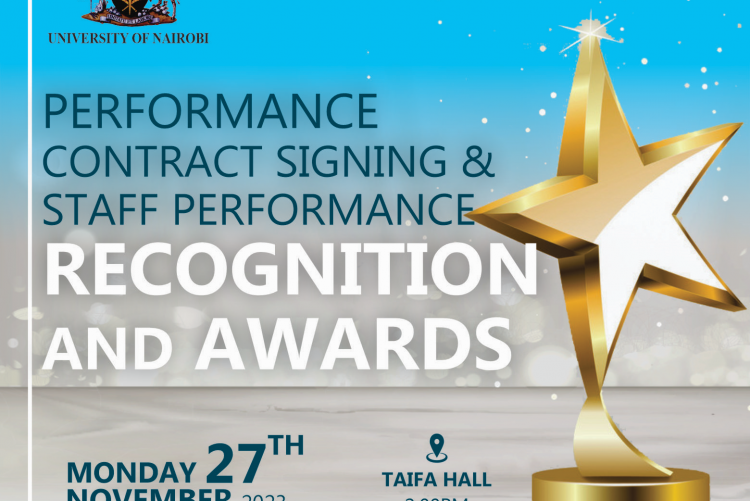 Performance contract signing & staff performance recognition & awards