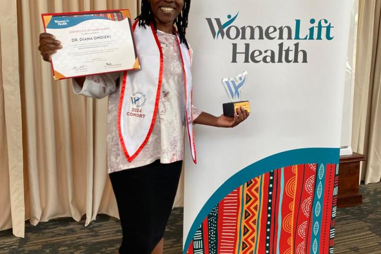 Dr. Diana Ondieki Graduates at Womenlift Health Organization