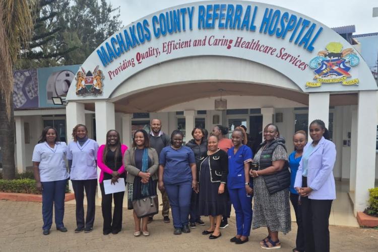 Community Advisory Board (CAB) site visit at Machakos Level 5 Hospital.