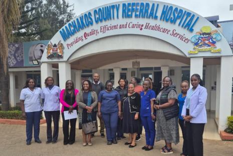 Community Advisory Board (CAB) site visit at Machakos Level 5 Hospital.