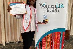 Dr. Diana Ondieki Graduates at Womenlift Health Organization